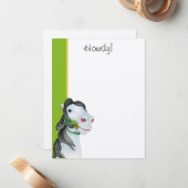 Dazzle Howdy Flat Note-kaarten Notitiekaartje (Voorkant / Achterkant in situ)