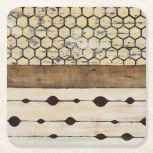 Dazzle II Vierkante Kartonnen Onderzetter