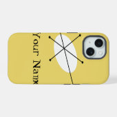 Dazzle Jaune 'Nom' coque iphone vertical (Verso Horizontal)