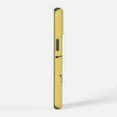 Dazzle Jaune 'Nom' coque iphone vertical (Côté droit)
