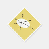 Dazzle Jaune serviettes en papier (Coin)