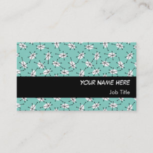 Dazzle Multi Blue carte de visite bande noire