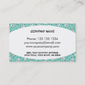 Dazzle Multi Blue carte de visite ovale blanc (Dos)