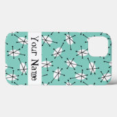Dazzle Multi Blue Name iPad case (Achterkant (horizontaal))