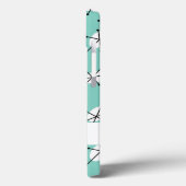 Dazzle Multi Blue Name iPad case (Achterkant / Links)