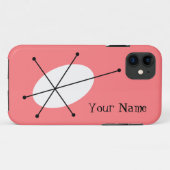 Dazzle rose "Votre nom" iPhone 5 coque (Dos (Horizontal))