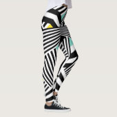 Dazzle Sazzle Leggings Black/White Colour Touch (Droite)