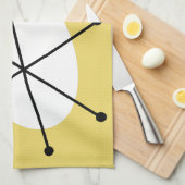 Dazzle Serviette de cuisine jaune (Quart Plié)