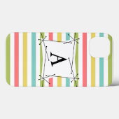 Dazzle Stripe Classic "Monogram" iPad Mini coque (Verso (horizontal))