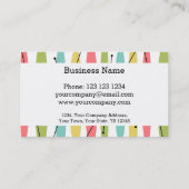 Dazzle Stripe visitekaartje wit (Achterkant)