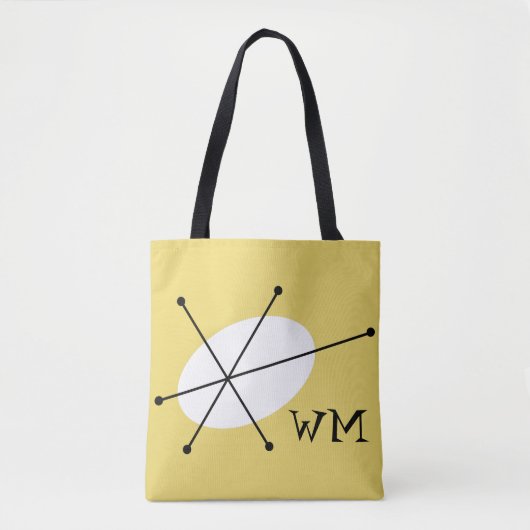 Dazzle Yellow monogram over het hele tas (Voorkant)