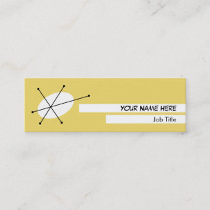 Dazzle Yellow visitekaartje skinny white