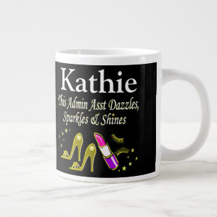 DAZZLING ADMIN ASST GOLD CUSTOMISÉ MUG