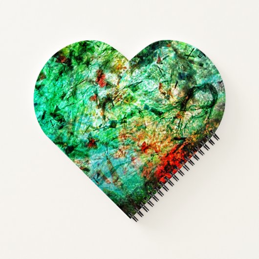 Dazzling blue abstract Spiral Notebook,Delight art Notitieboek (Achterkant)