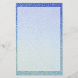 Dazzling Blue Ombre Glitter Sand Kijk donker Licht Briefpapier