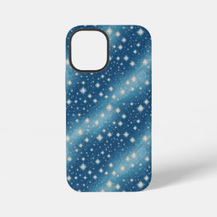 Dazzling Blue Sparkles Telefoonhoesje voor een sti iPhone 12 Mini Hoesje