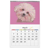 Dazzling Chiens Peintures 2012 Calendrier (Mar 2027)