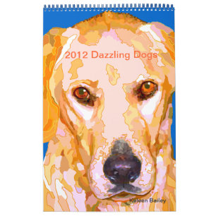 Dazzling Chiens Peintures 2012 Calendrier