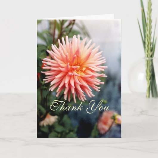 Dazzling Dahlia Flower Bedankkaart (Voorkant)
