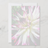 Dazzling Dahlia Flower Bridal Shower  Kaart (Achterkant)