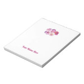 Dazzling Dahlia Personalized Notepad Notitieblok (Gedraaid)