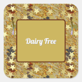 Dazzling Dairy Free Party Food  Vierkante Sticker