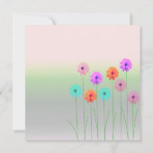 Dazzling Daisies Birthday Uitnodiging (Achterkant)