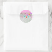 Dazzling Daisies Personalized Birthday Ronde Sticker (Tas)