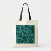 Dazzling Damask in het Blauwgroen Tote Bag (Voorkant)