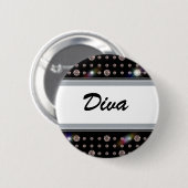 Dazzling Diamond 500 Ronde Button 5,7 Cm (Voorkant /achterkant)