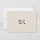 Dazzling Diamond QR Code Mariage Carte RSVP (Dos)
