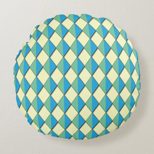 Dazzling Diamonds Rond Kussen (Voorkant)