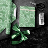 Dazzling Donuts | Neo Mint Green Sparkly Pattern Cadeaupapier