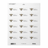 Dazzling Honey Bee Quilt Pattern Adresetiketten Etiket (Full Sheet)