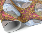 Dazzling Ice Chips Elegant Holiday Cadeaupapier (Rol Hoek)