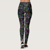 Dazzling Multicolor Stars Leggings (Achterkant)