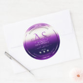 Dazzling Paarse Product Labels diamanten monogram (Envelop)