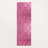 Dazzling Pink Glitter Yoga Mat (Achterkant)