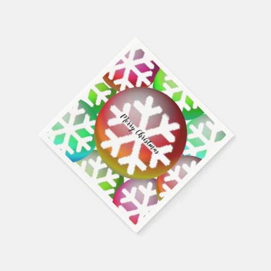 Dazzling Snowflake Pattern-kerstpapier Napkins Servet (Hoek)