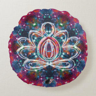 Dazzling Zen Lotus Rond Kussen