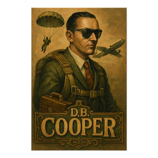 DB Cooper-Poster Perfect Poster (Voorkant)