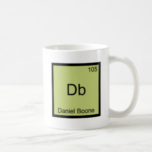 Db - Daniel Boone Funny Chemistry Element Symbol Koffiemok