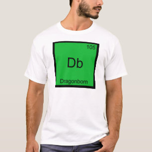 Db - Dragonborn T-shirt drôle de symbole d'élément