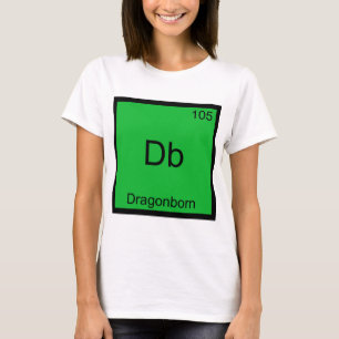 Db - Dragonborn T-shirt symbole d'élément de chimi