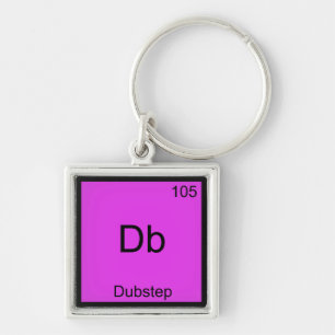 Db - Dubstep Chemistry Element Symbol Funny Music Sleutelhanger