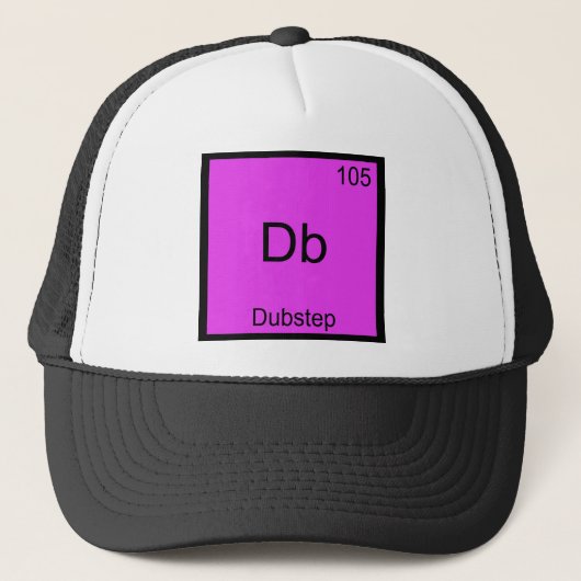 Db - Dubstep Scheikunde Element Symbool Grappige M Trucker Pet (Voorkant)