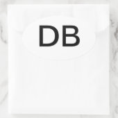 DB OVALE STICKER (Tas)