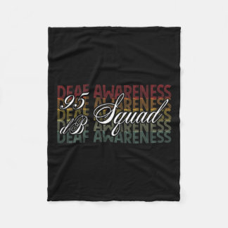 DB Squad Hand Gebarentaal Gehoorverlies Bewustzijn Fleece Deken