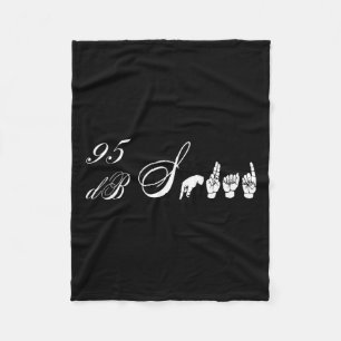 DB Squad Hand Gebarentaal Gehoorverlies Bewustzijn Fleece Deken