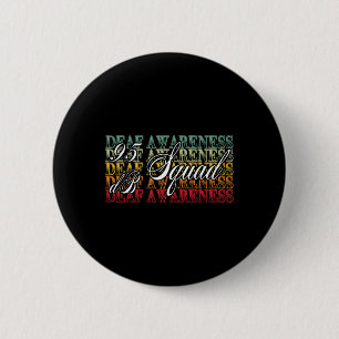 DB Squad Hand Gebarentaal Gehoorverlies Bewustzijn Ronde Button 5,7 Cm